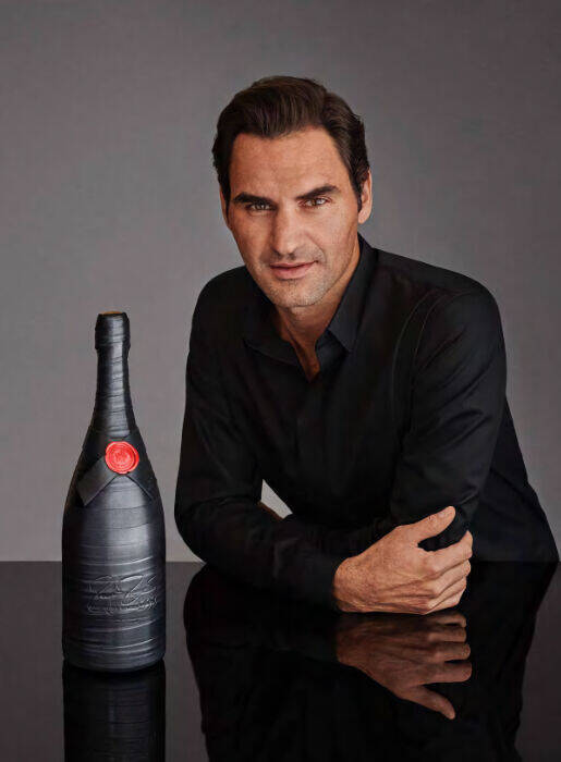 Moet & Chandon und Federer: Seit über 10 Jahren zusammen.