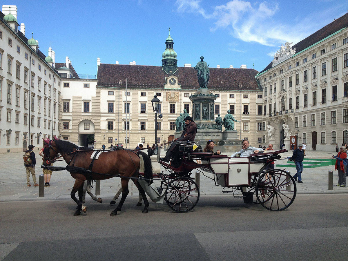 Fiaker in der Hofburg