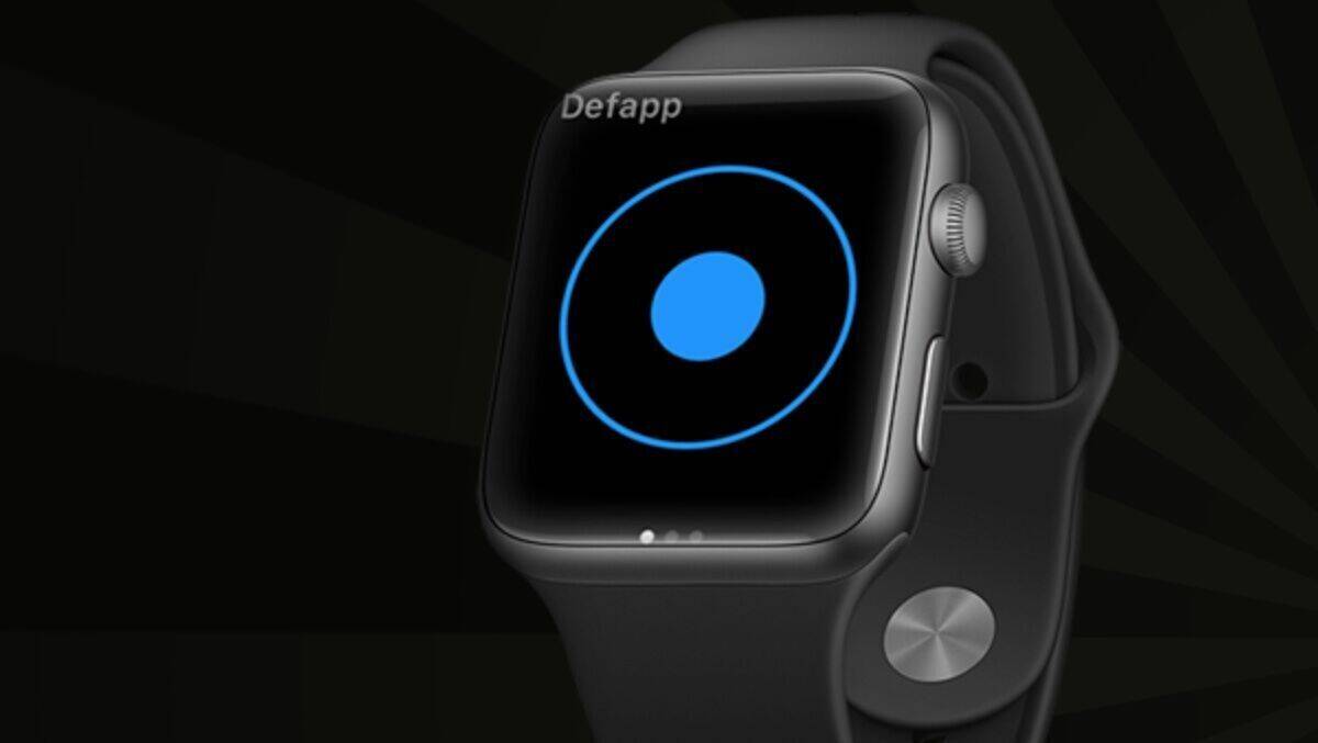 Die Anwendung "Defapp" kann auch über Apples smarte Uhr gesteuert werden.