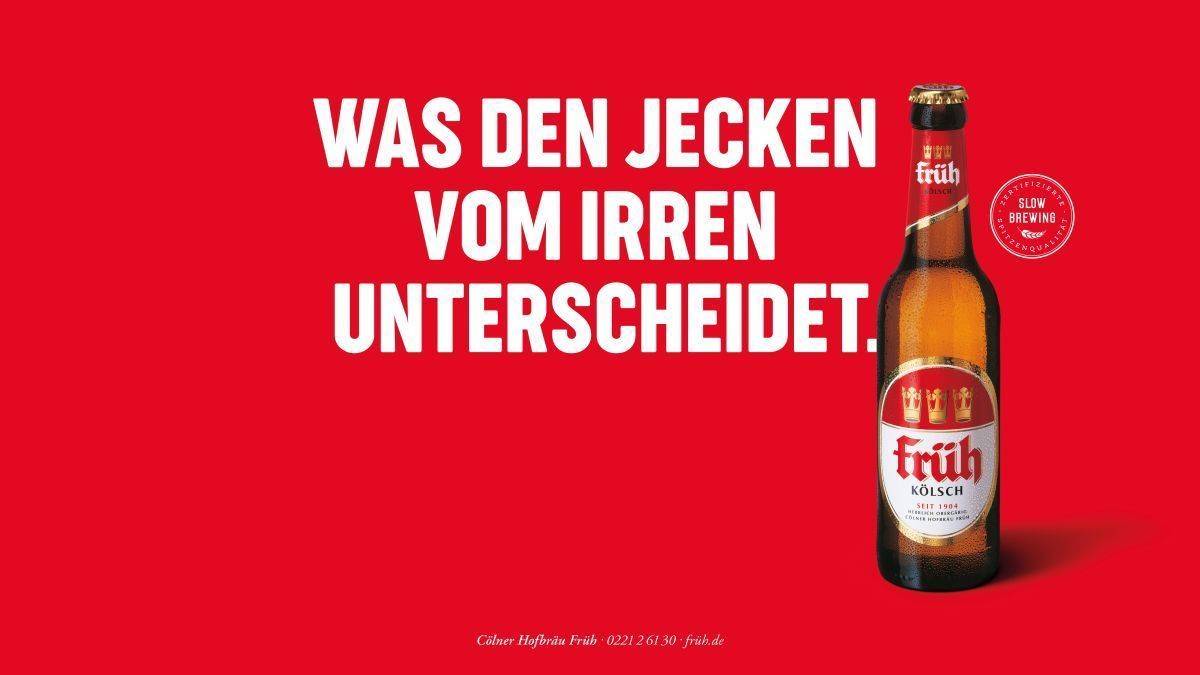 Weiteres Motiv aus der Karnevalskampagne von Früh Kölsch.