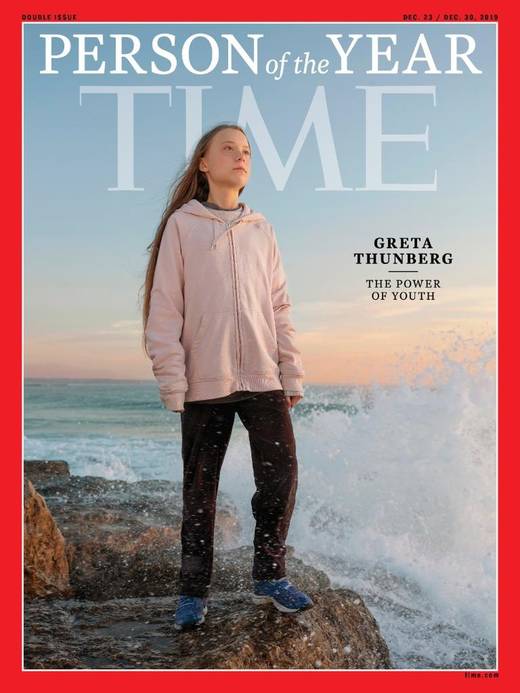 Greta Thunberg auf dem Cover des Time Magazine.
