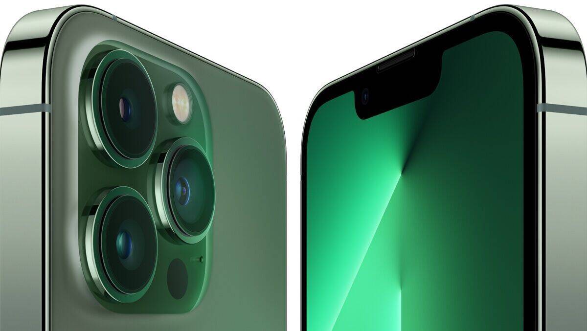 Ab morgen, 11. März, ist die iPhone-13-Reihe auch in Grün bestellbar.
