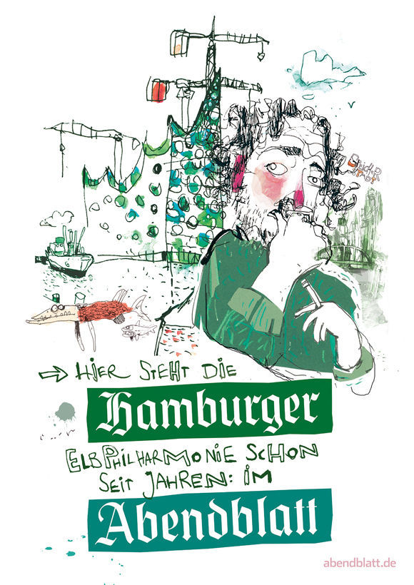Hamburger Abendblatt „Illustrations-Kampagne“ von Oliver Voss