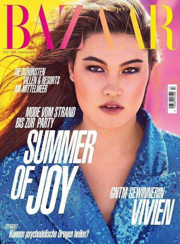 Das Cover von Harper's Bazaar mit GNTM-Siegerin Vivien