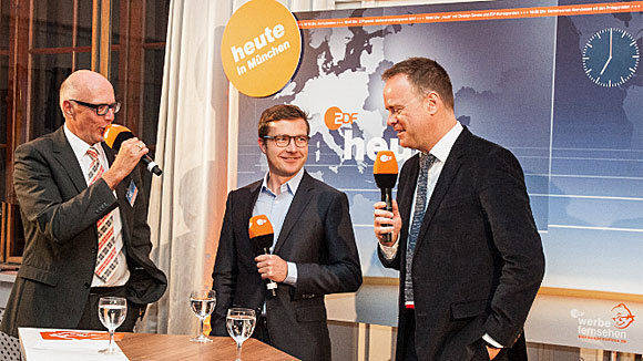 Die Drei aus Mainz und Brüssel (v.l.): Hans Joachim Strauch, Stefan Leifert und Christian Sievers (Foto: ZDF Werbefernsehen).