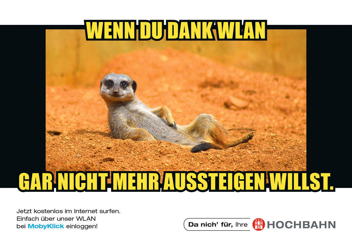 Motiv aus der neuen Hochbahn-Kampagne von Philipp und Keuntje.