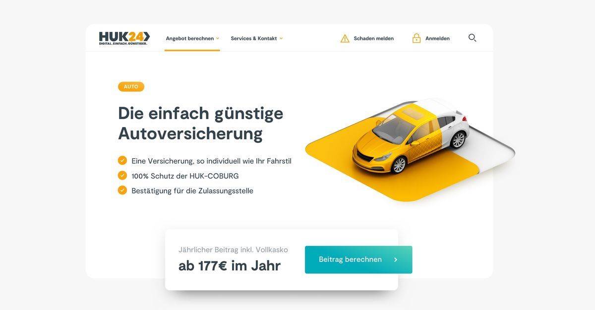 Die neue HUK24-Website