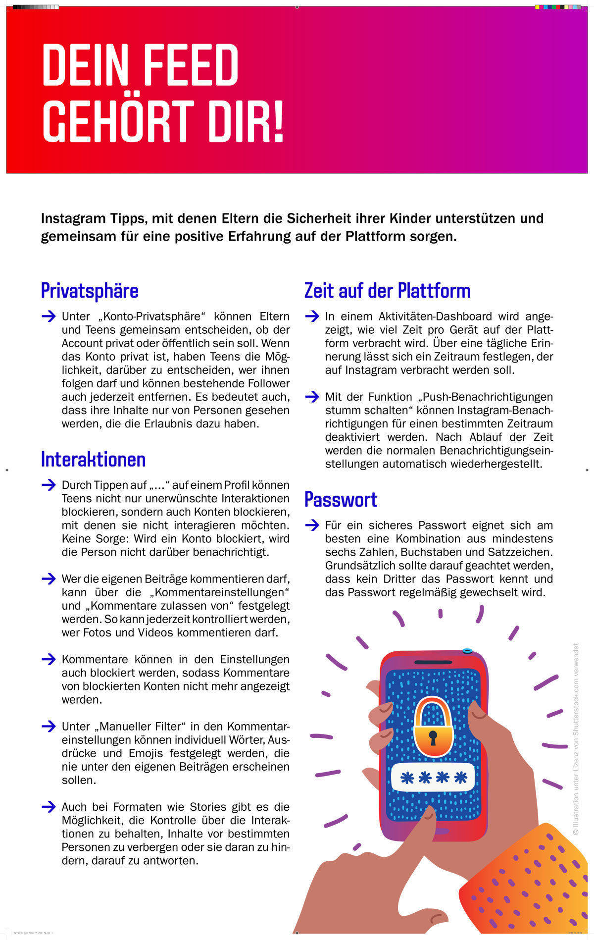 Instagram wendet sich an Eltern und Digital Natives.