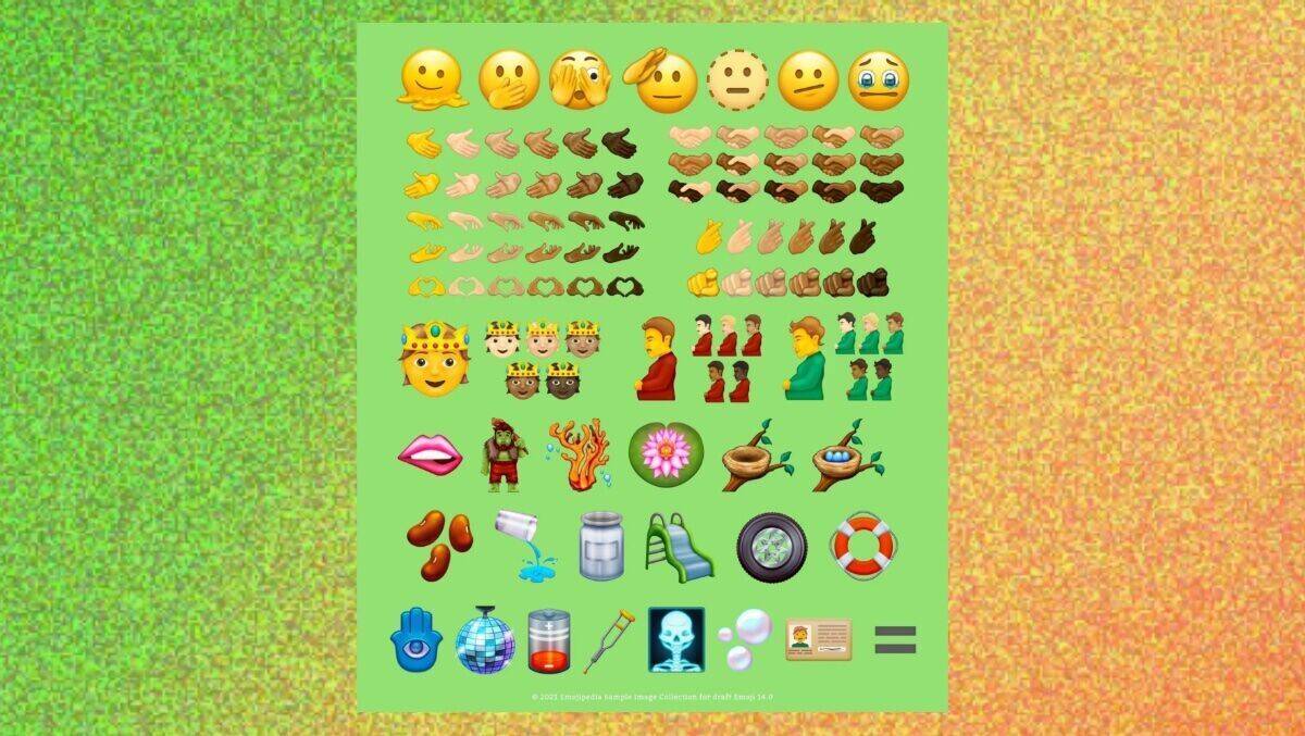 Alle neuen Emojis unter iOS 15.4 auf einen Blick.