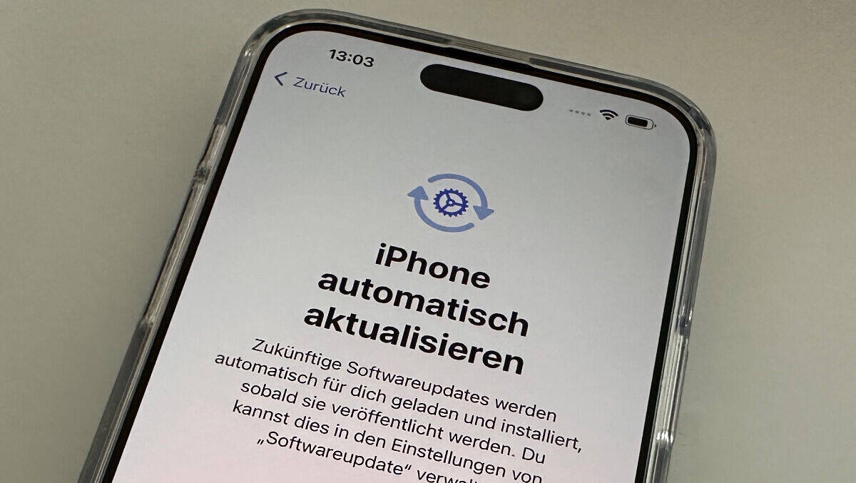 Das iPhone kann auch automatisch aktualisiert werden.