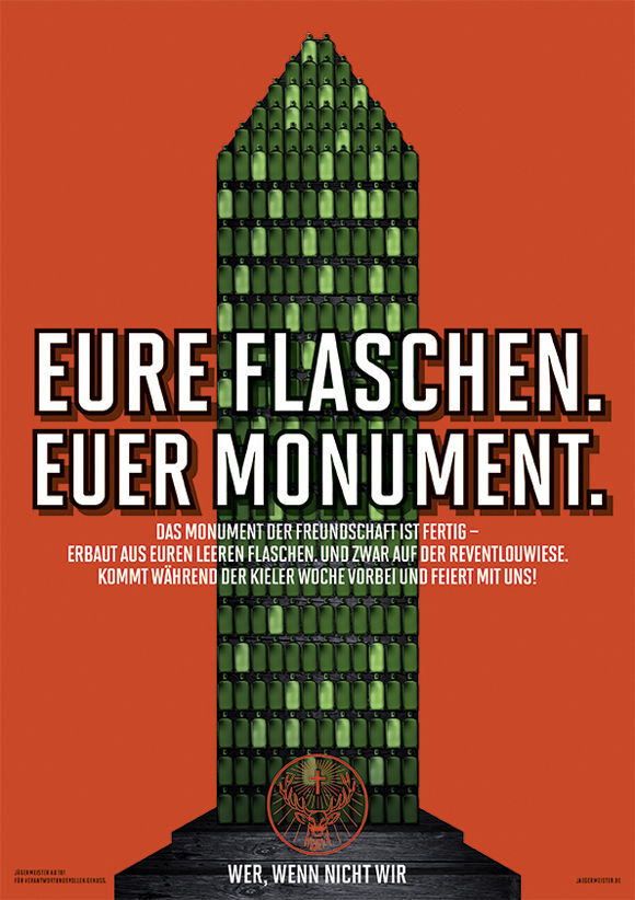 Kampagnenmotiv zum "Monument der Freundschaft" (Abb.: Dirk & Philip/Jägermeister)