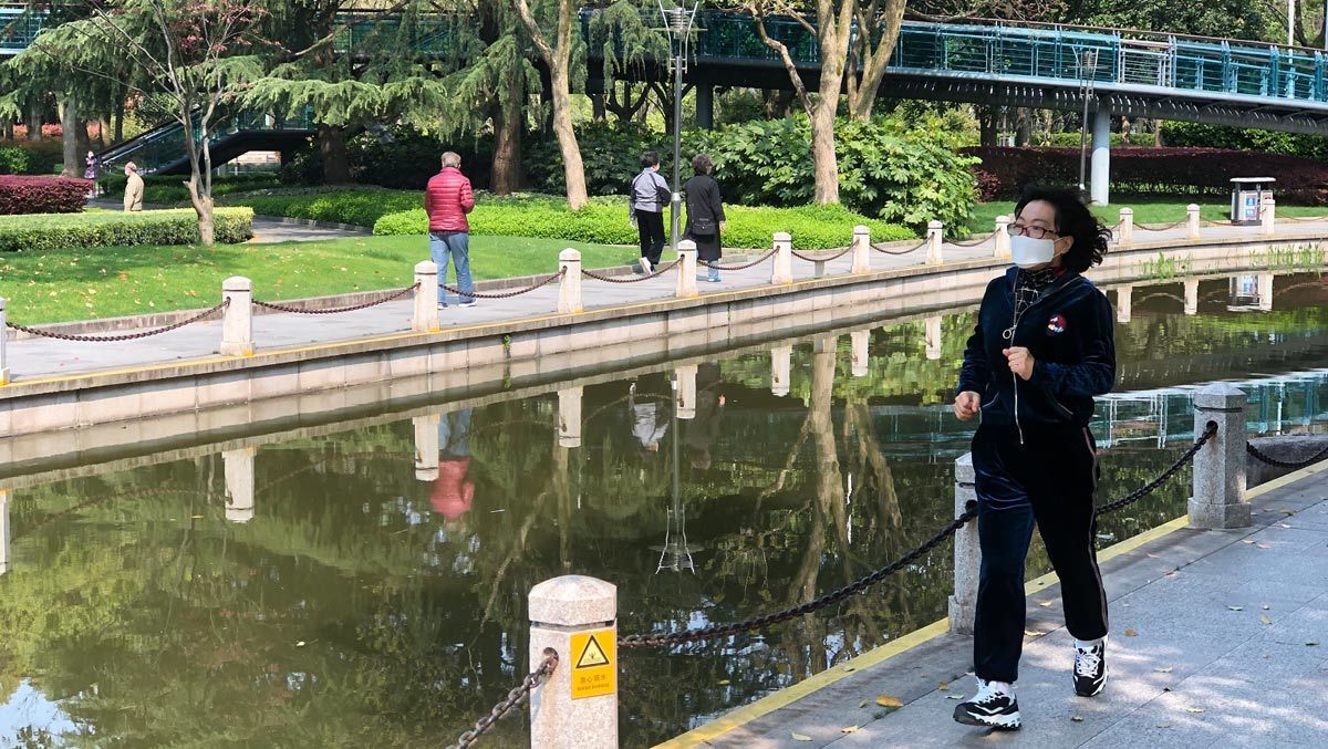 Die Jogger sind zurück – die Masken sind geblieben