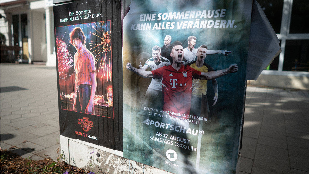 Guerilla-Marketing: Auch die Bundesliga ist irgendwie eine TV-Serie.