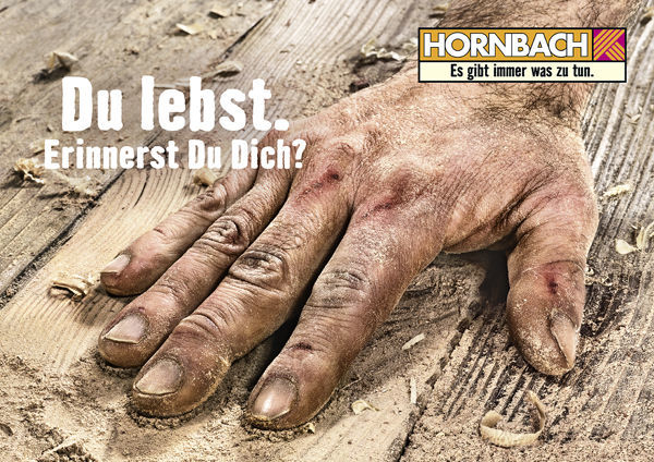 Gold gab es auch für die Hornbach-Kampagne "Du lebst. Erinnerst du dich?"