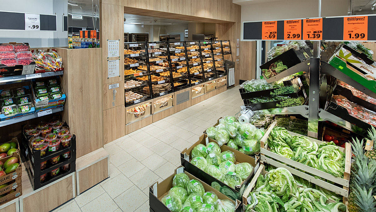 Klein, aber oho: Frisches ist auch in der kleinsten Lidl-Filiale im Mittelpunkt.