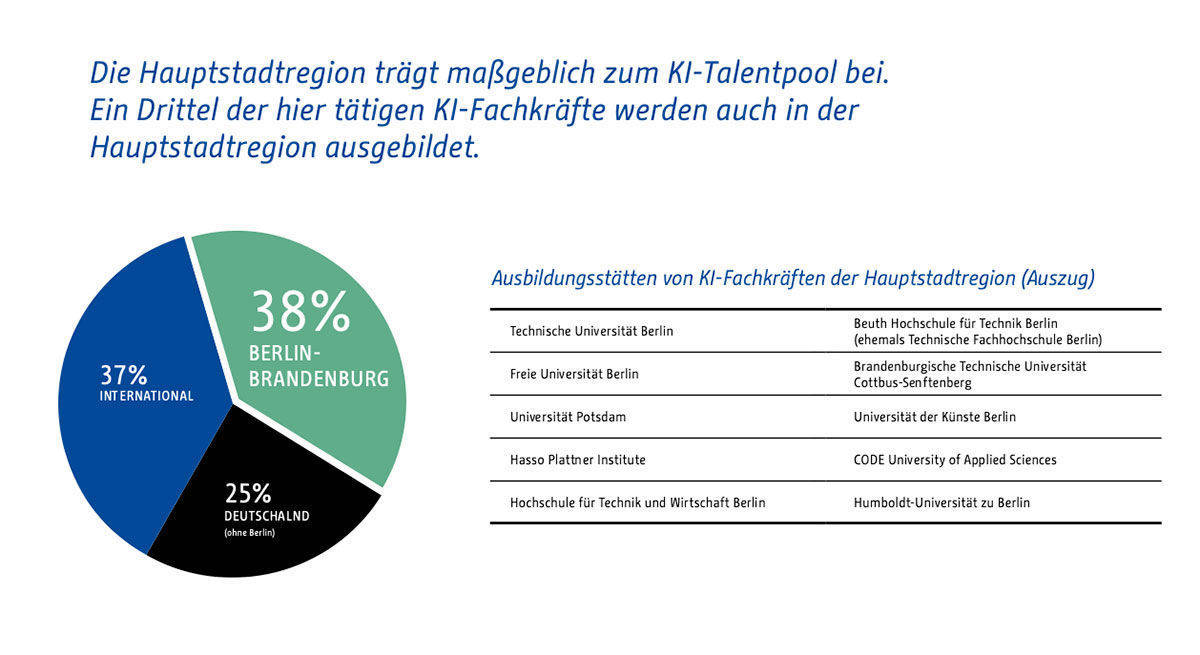 Kuchendiagramm Ausbildungstätte KI-Fachkräfte