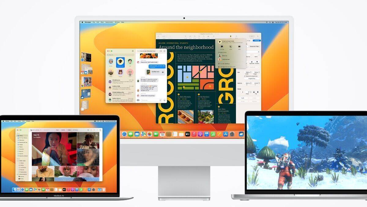 Für iMac, MacBook Pro und MacBook Air: das neue macOS 13 Ventura.