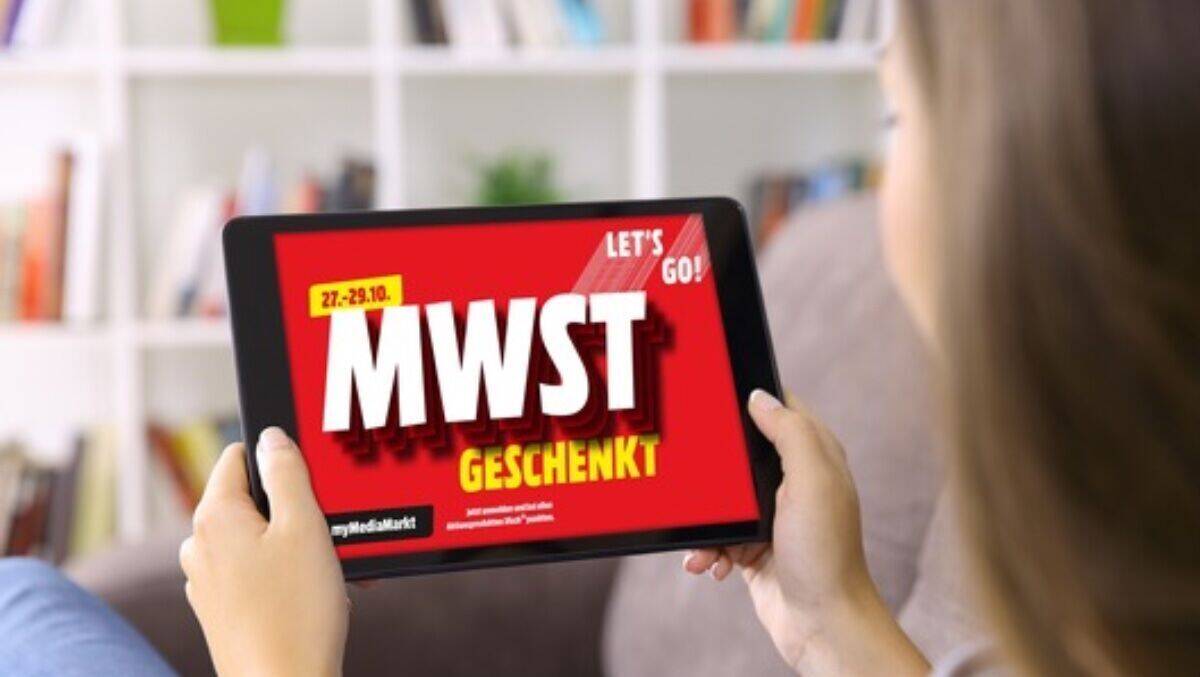 Ab 27. Oktober erlässt Mediamarkt Kunden die Mehrwertsteuer.