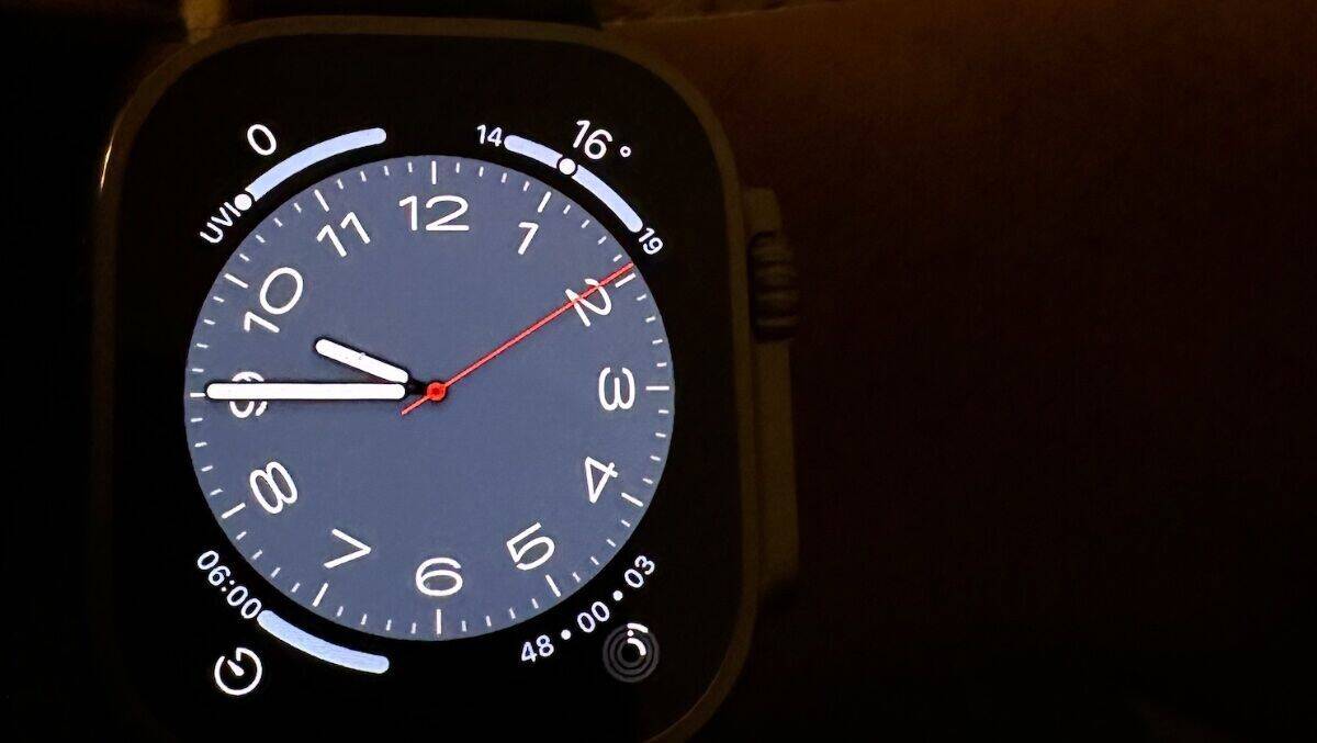 Das neue Metropolition Watchface der Apple Watch Ultra.