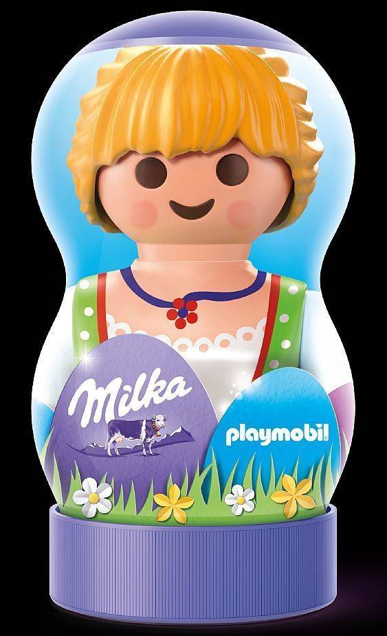 Die Milka-Frau im Handel