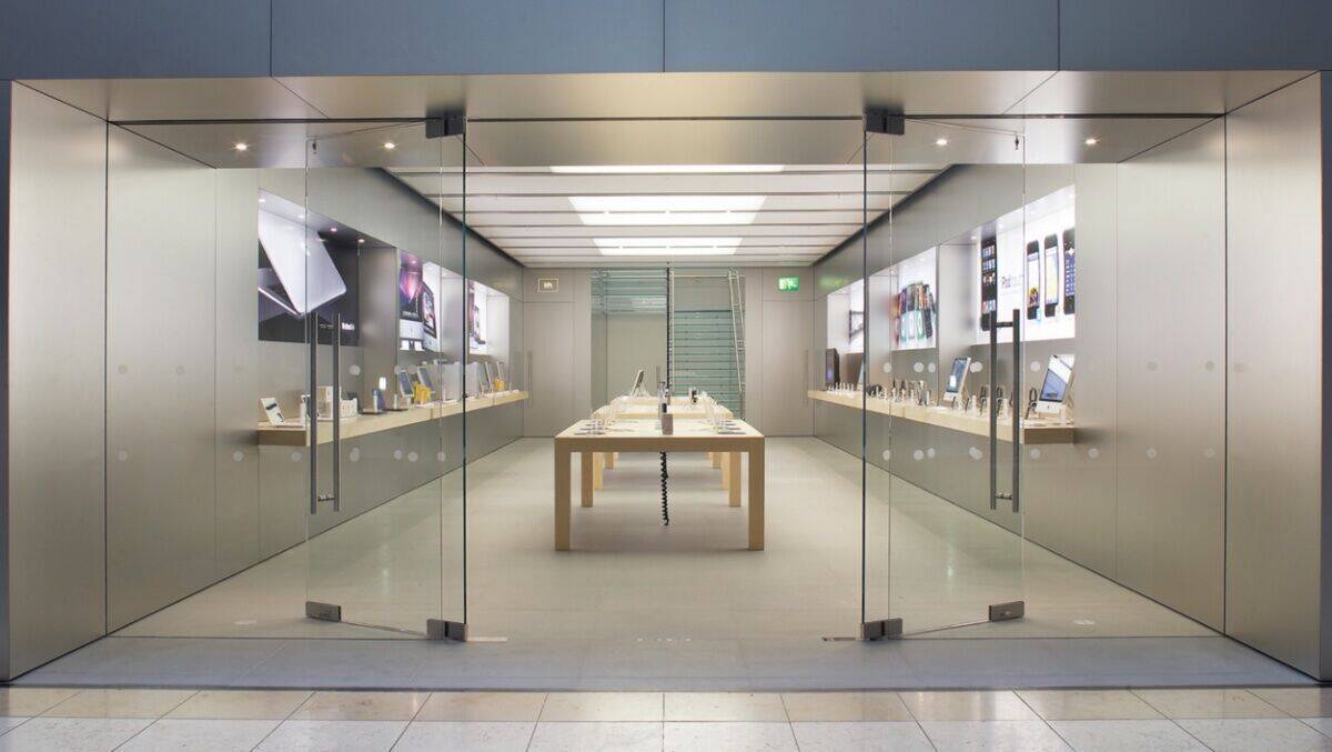 Blick in den Apple Store im englischen Milton Keynes.