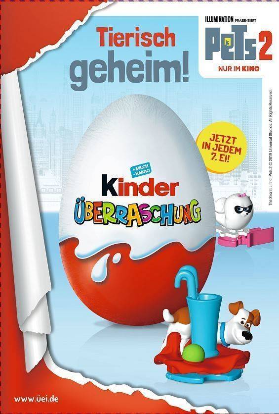 In jedem siebten Ein finden sich Figuren aus dem Kinofilm Pets 2.