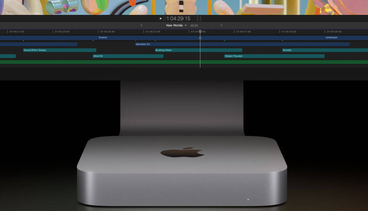 Der neue Mac mini 2023 bleibt optisch auch unverändert zum Vormodell.