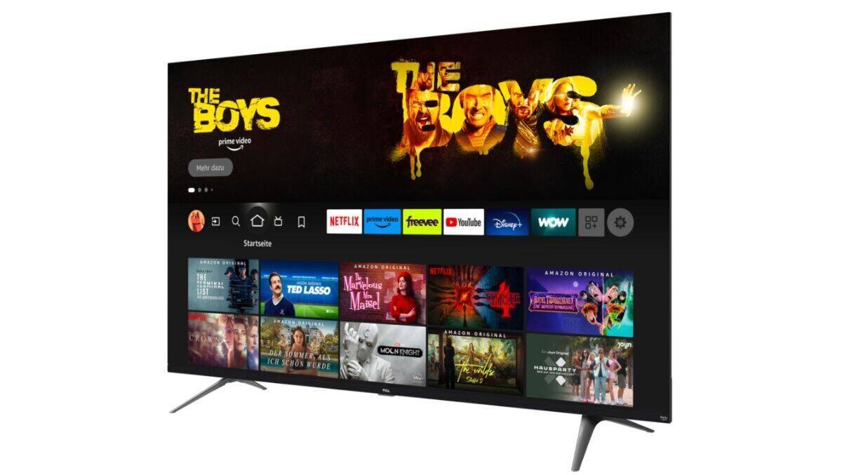 Natürlich kann mit dem neuen TCL-TV auch Amazon Prime Video gestreamt werden.