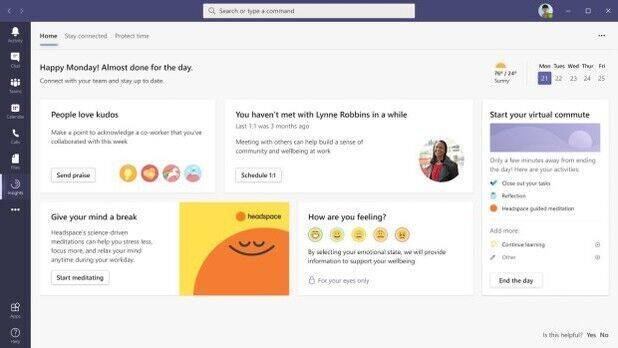 Neues Dashboard für Microsoft Teams.