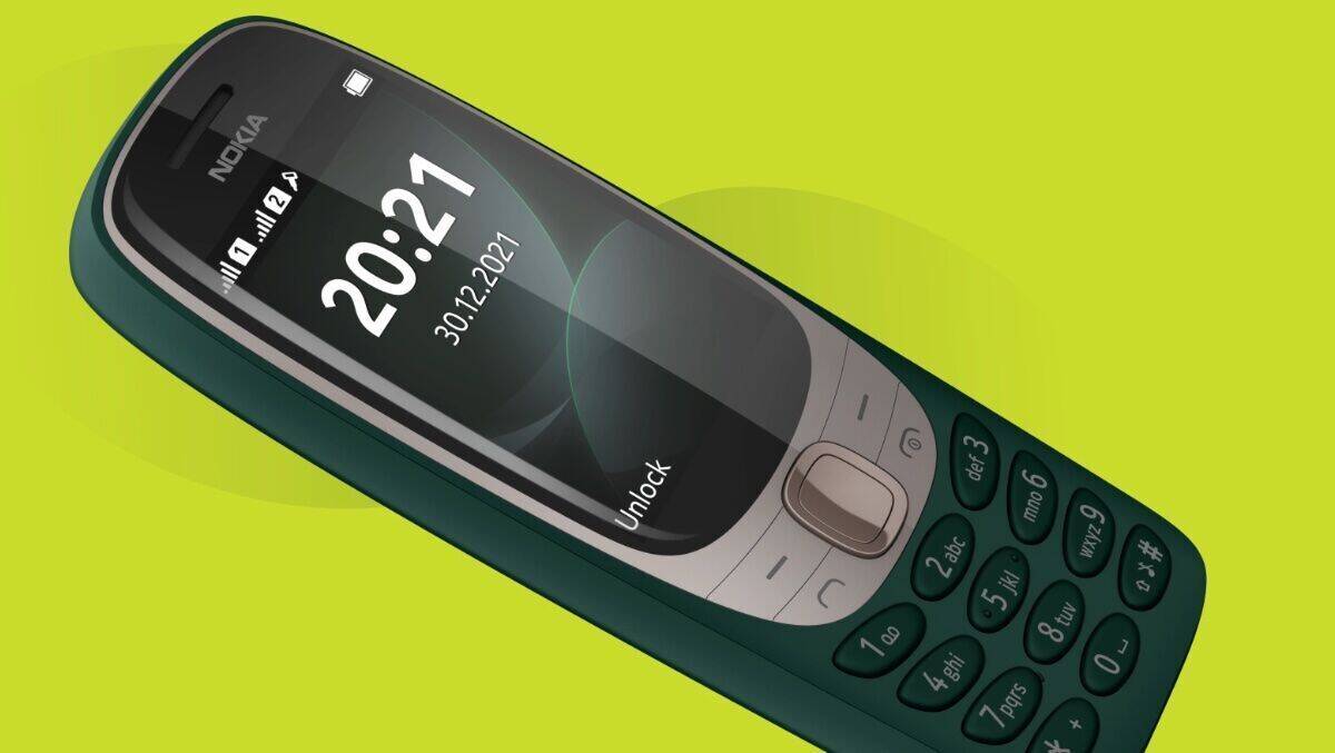 Macht auch mit dunkelgrünem Gehäuse eine robuste Figur: das neue Nokia 6310.