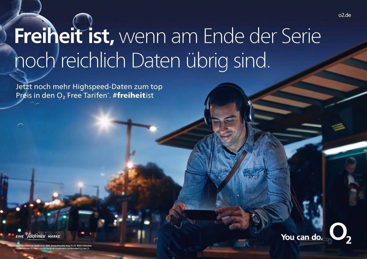 O2 Freiheit ist Kampagne Bild 2