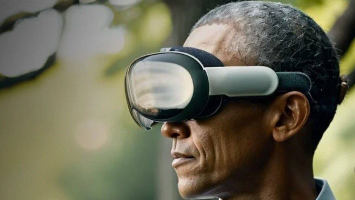 Barack Obama als Testimonial für die virtuelle Anprobe.