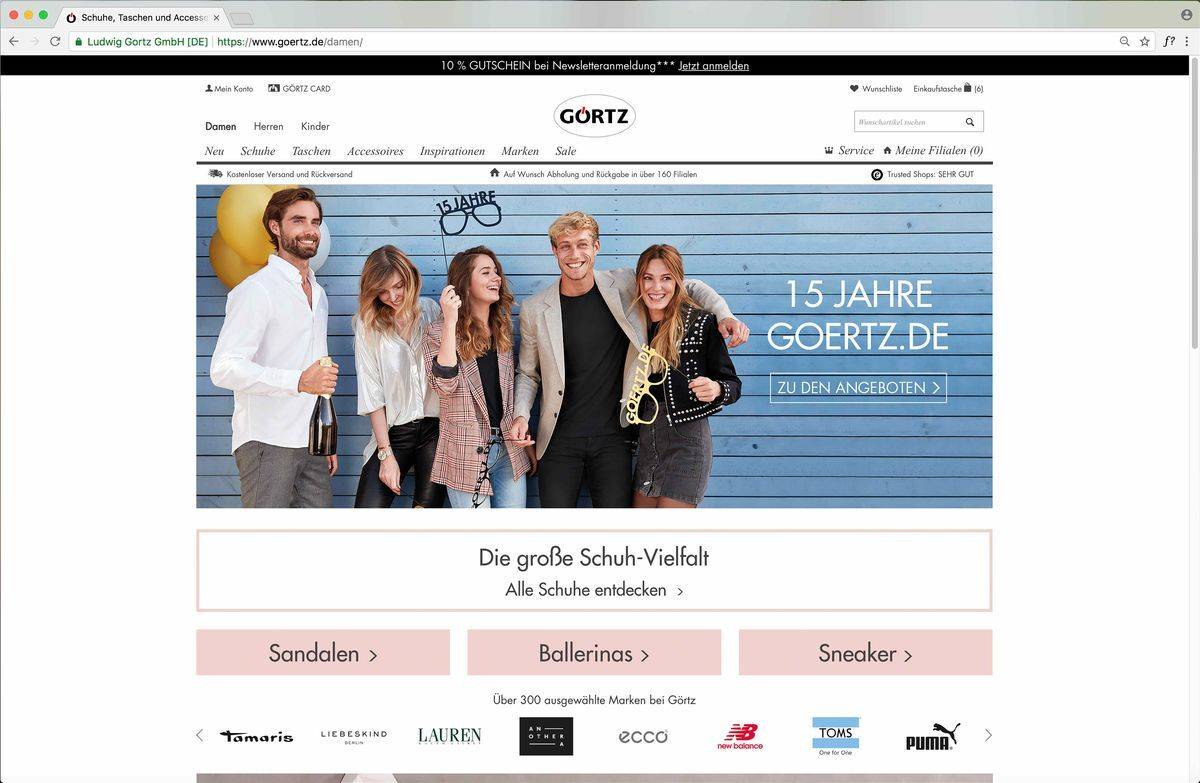 So hat sich Goertz.de verändert W&V