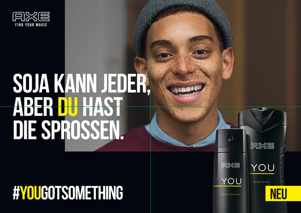 Plakatmotiv aus der "Axe You"-Kampagne (Quelle: Dokyo)