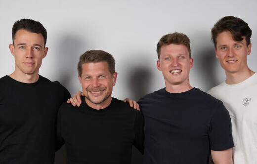 Patrick Brüch, Oliver Busch, Jason Modemann und Christoph Zeizel