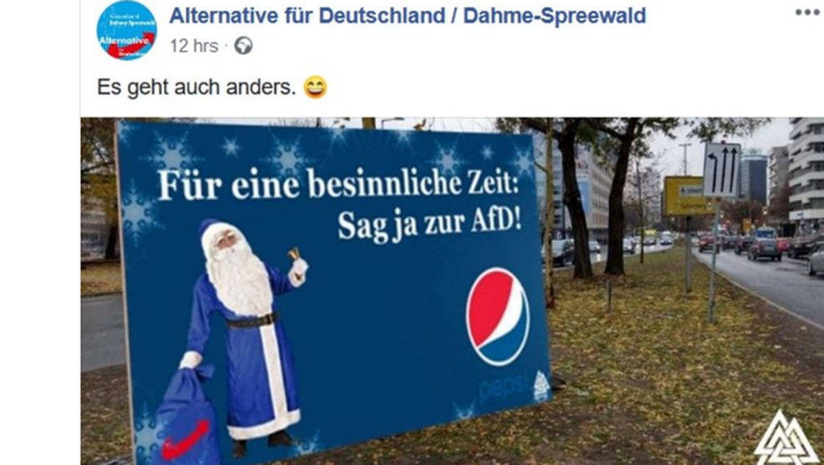 Auch Pepsi muss sich mit der AfD auseinandersetzen.