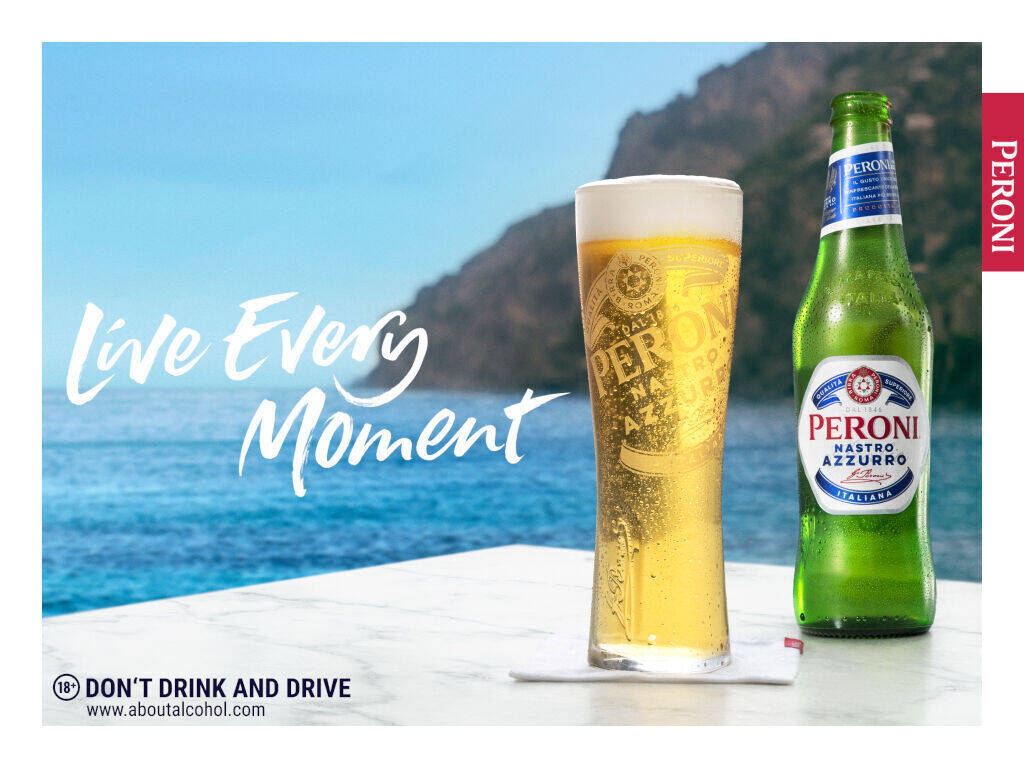 "Live every moment" ist kein besonders einfallsreicher Claim, doch das Produkt ist kultig genug.