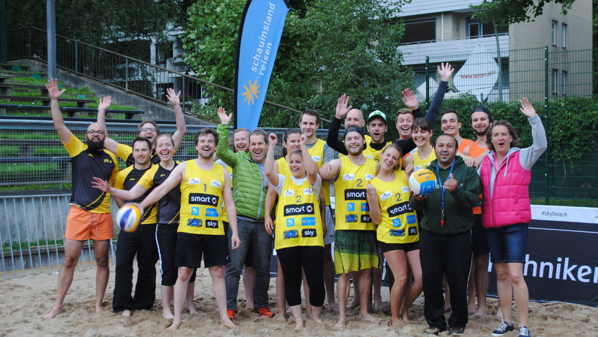 Das Beachvolleyball-Team.