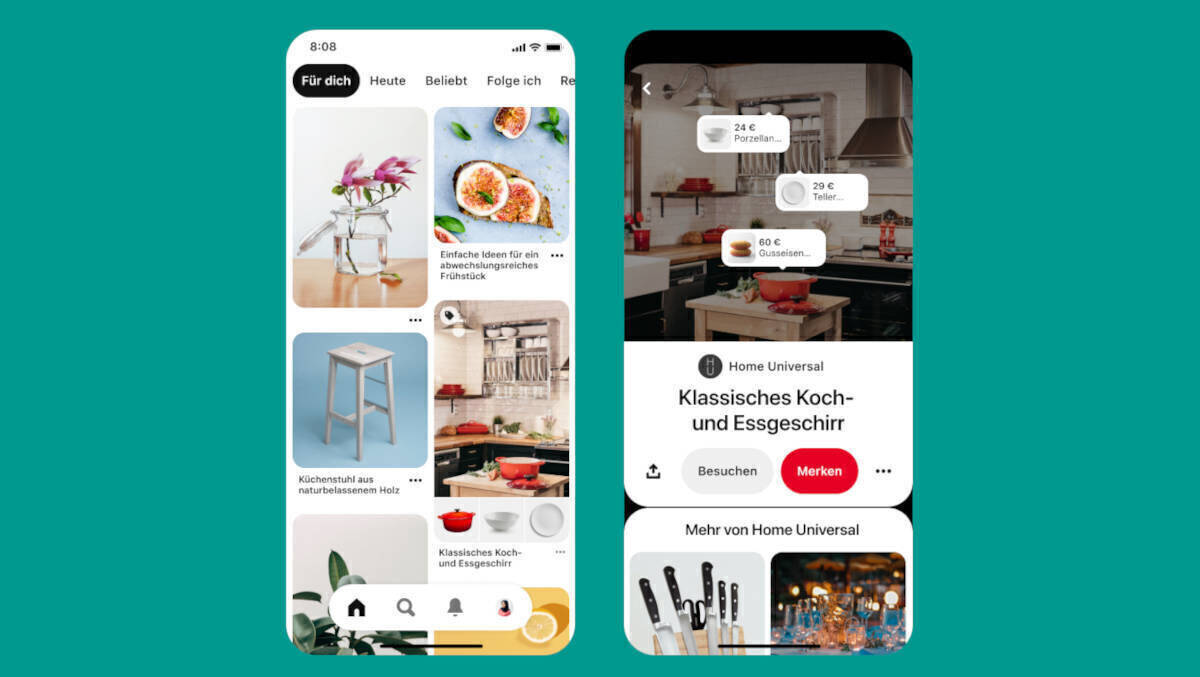 2021 war das Pinterest-Shopping in Österreich und der Schweiz gestartet.