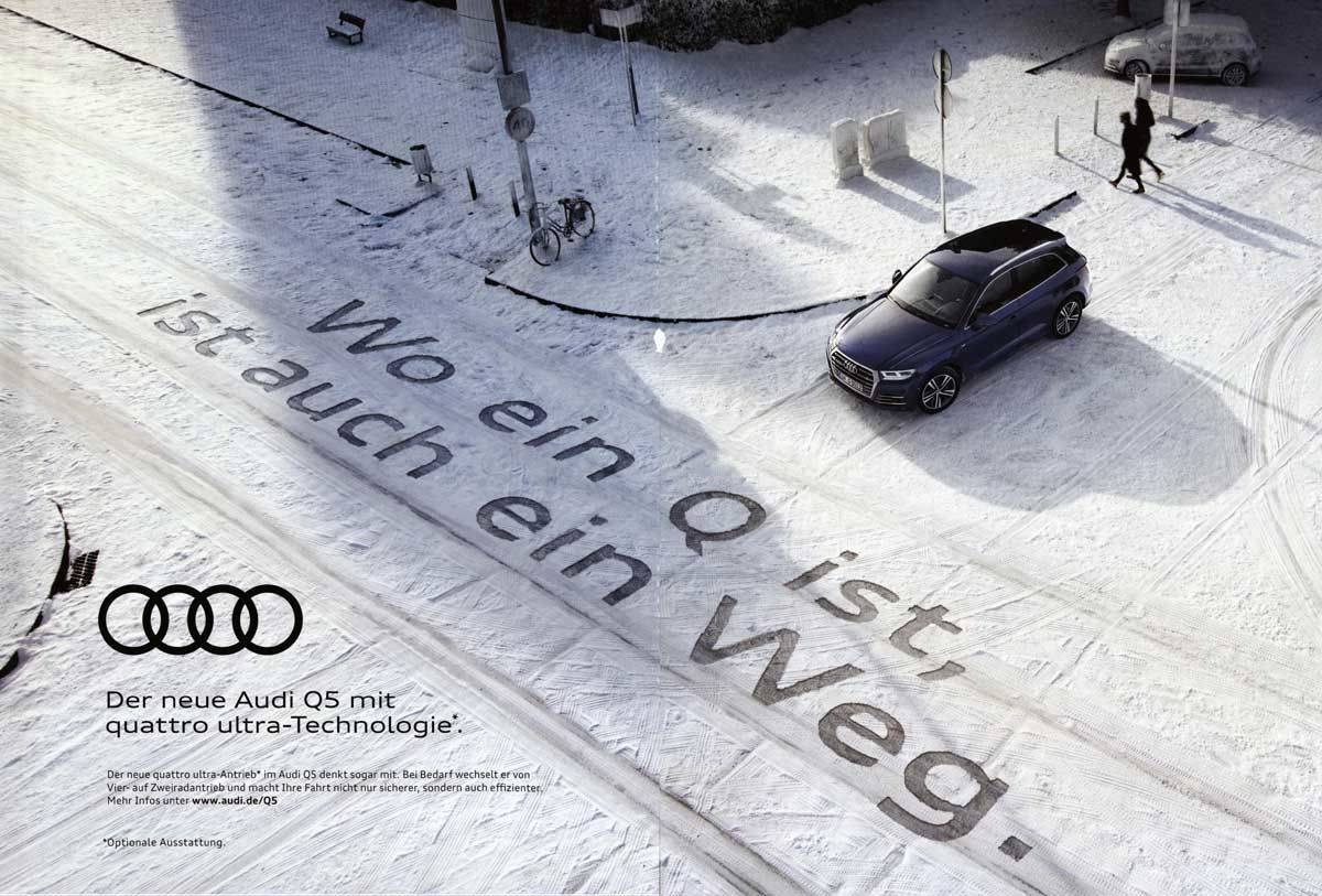 Prädikat "sehr originell": Audi setzte sich im B4T-Kreativtracking durch.
