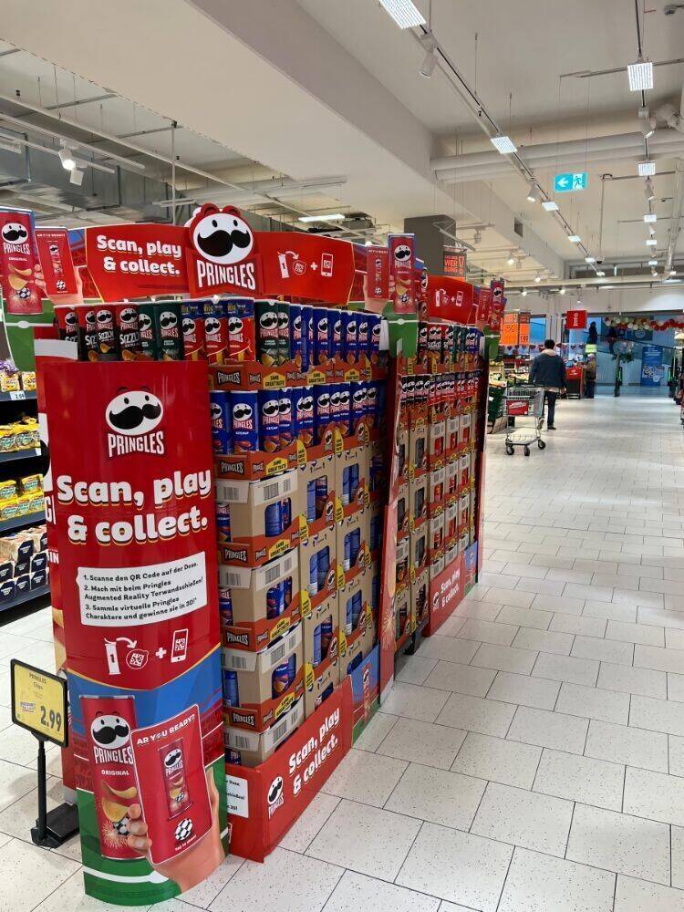 Pringles-Kampagne am POS.