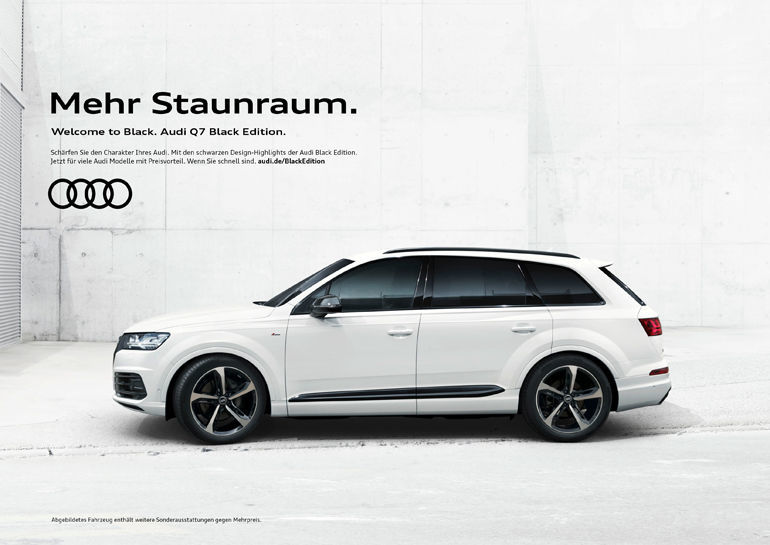 "Mehr Staunraum": Audi-Motiv von Kolle Rebbe.