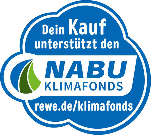 Ist das Nabu-Logo zu sehen, unterstützen Kund:innen beim Kauf den Klimafond.