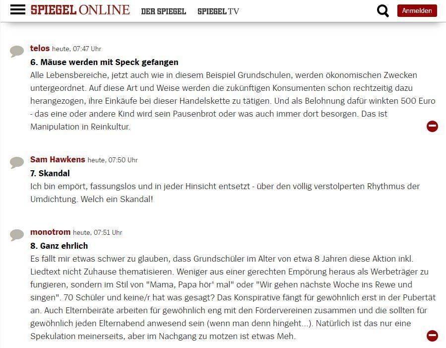 Kommentare auf Spiegel Online