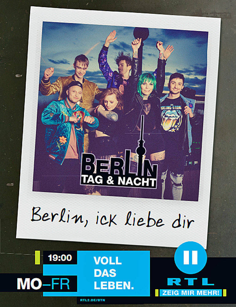 So wirbt RTL II für die TV-WG "Berlin - Tag & Nacht".
