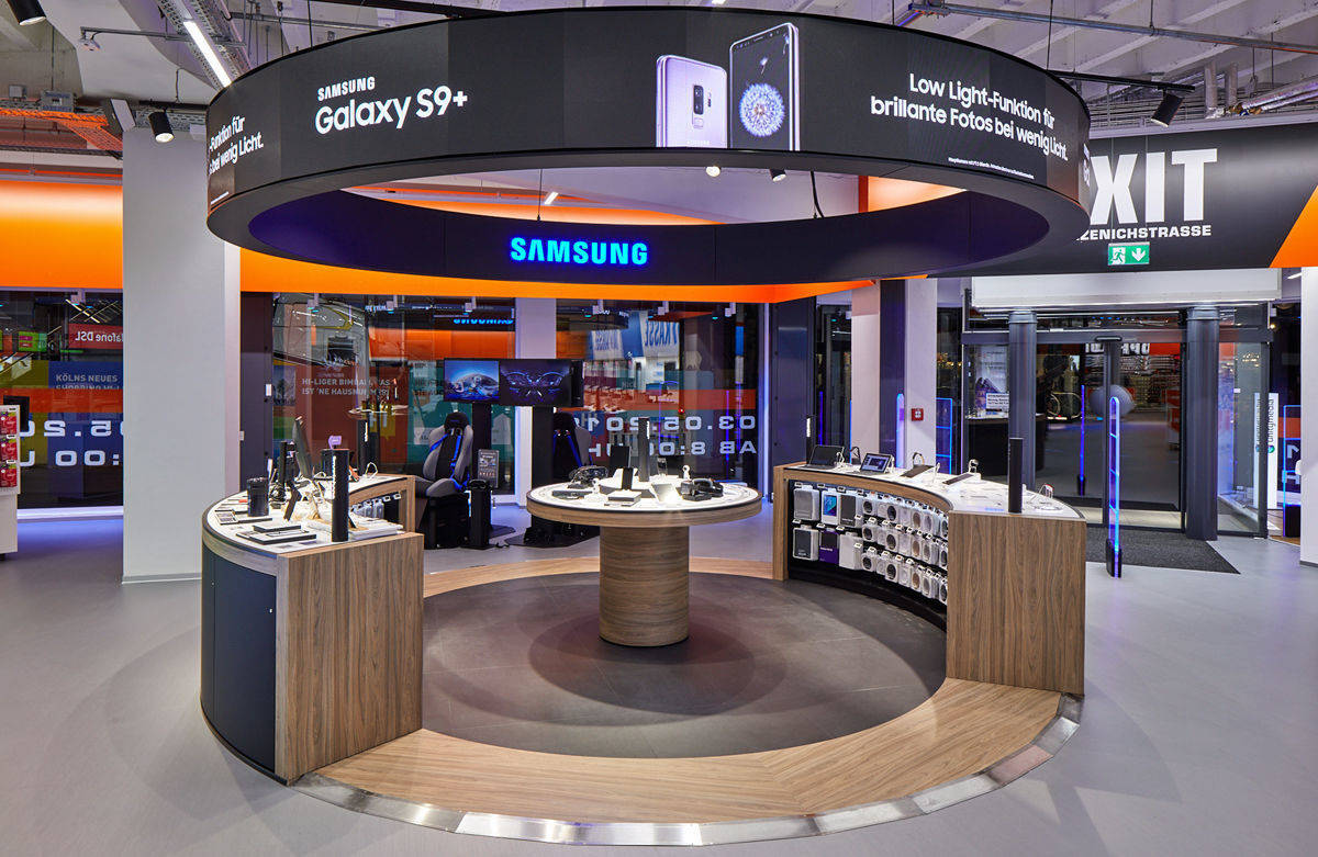 Die Samsung Galaxy World.