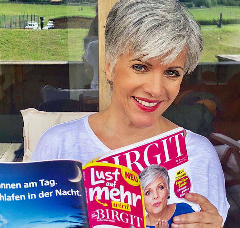 Birgit Schrowange und ihr Magazin.