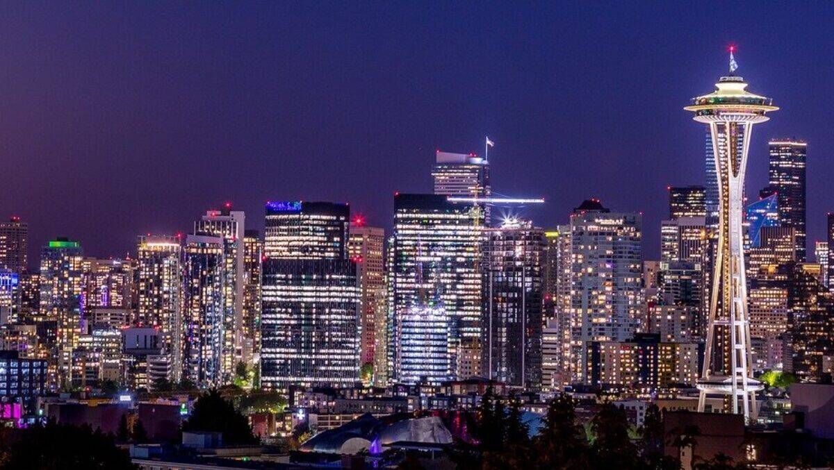 Blick auf die Skyline von Seattle.