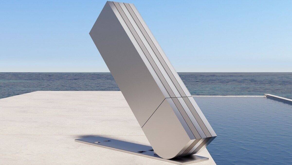 Der Fernseher als Skulptur – wenn gerade nicht geschaut wird.