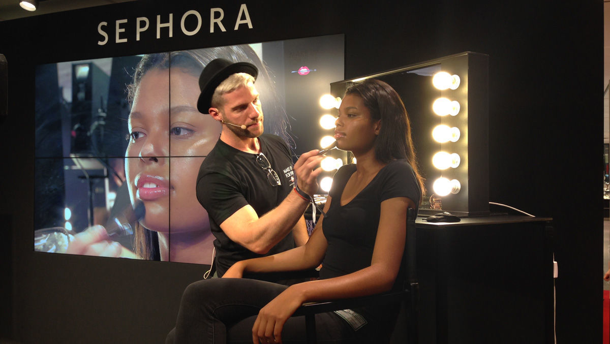 Sephora Shoperöffnung in München Make-up Artist